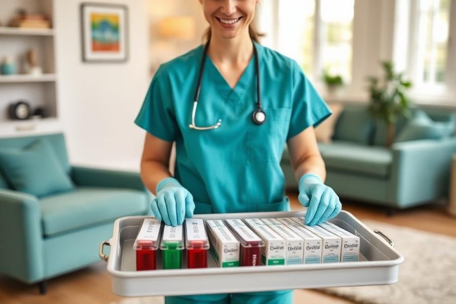 Mobile blood collection setup
