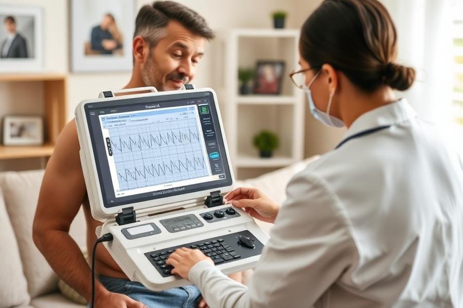 Portable 12-lead ECG at home